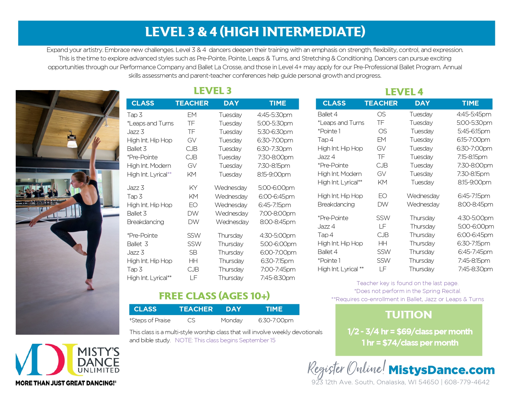 fall schedule